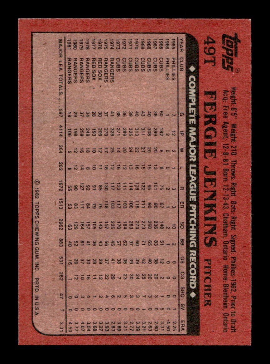 1982 Topps Traded 1-132 EX-MT/NM Pick From List All PICTURED - Picture 297 of 501