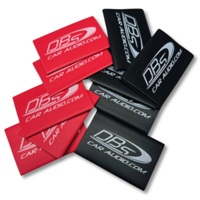 1/0 Gauge Heat Shrink Protective Tubing - DBs Car Audio - Red & Black - 10 Pack