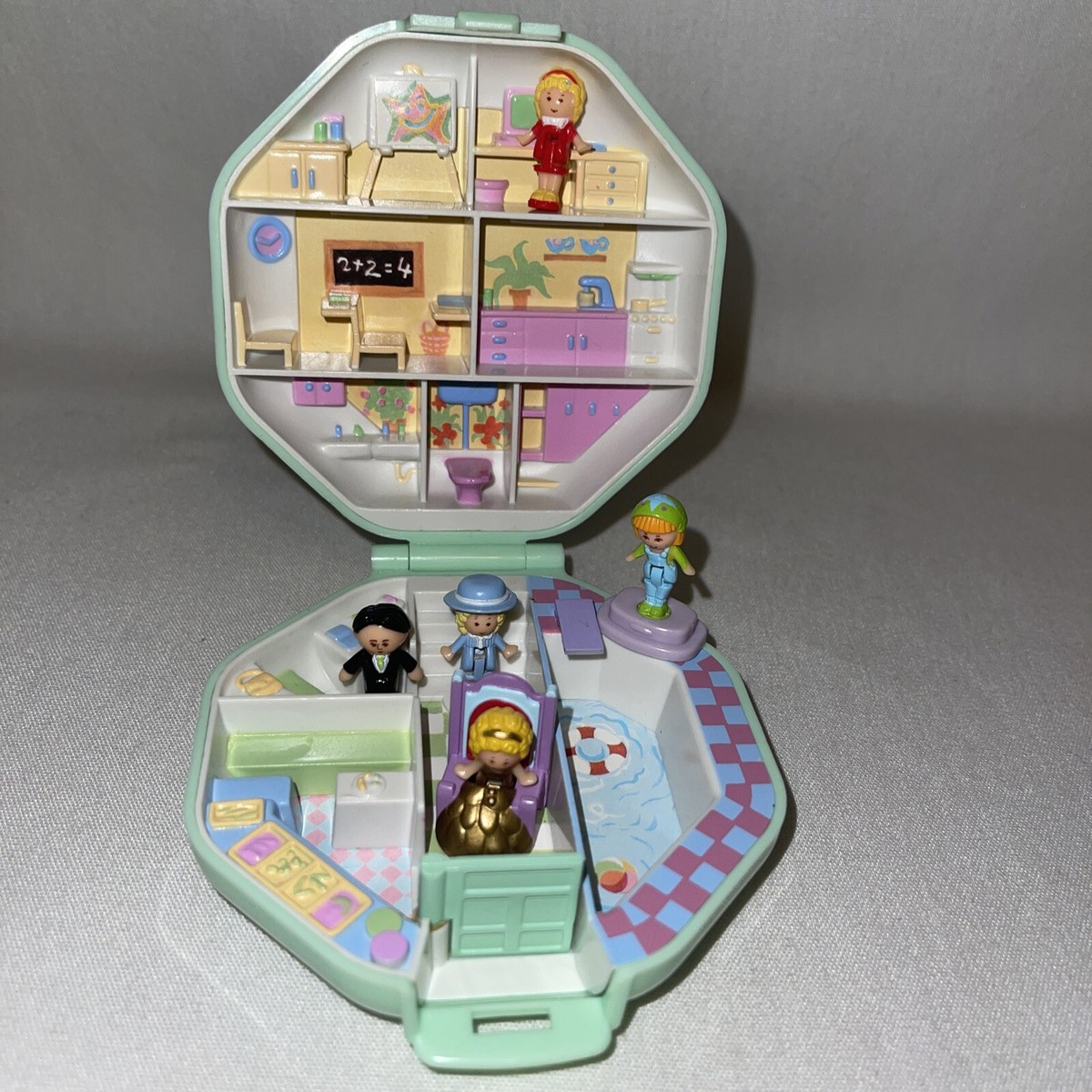POLLY POCKET 1993 école école maison seulement Pollyville Bluebird