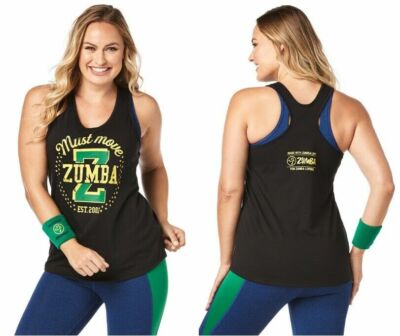Zumba Must Move Tank Top - Bold Black - size XS Z1T01904 (B219) | eBay