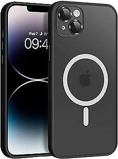 Magnetic for iPhone 14 Plus Case [Compatible with Magsafe ][Build-in Camera Lens