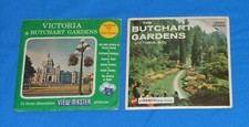 VICTORIA AND BUTCHART GARDENS Canada VIEW-MASTER REELS lot x2 has damage, read 