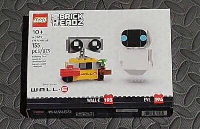 LEGO BRICKHEADZ: Eve & Wall-E (40619) IN HAND, FAST SHIP
