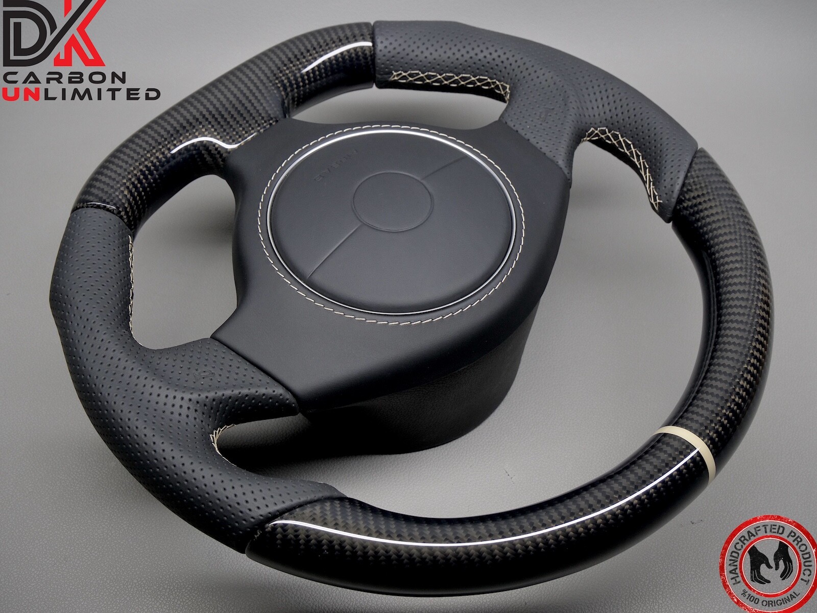 Lamborghini Murcielago LP640 LP650 LP670 Off White Ring Carbon Steering Wheel v3
