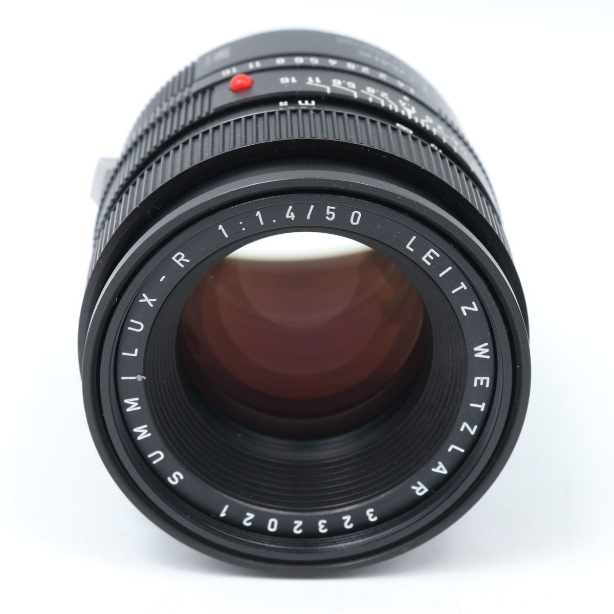 【A2054】 LEICA SUMMILUX-R WETZLAR 50 1.4 LEICA LEITZ WETZLAR SUMMILUX-R 50mm f/1.4 Lens + Lumix R Mount