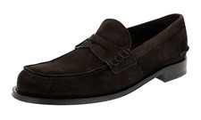 PRADA Suede Penny Loafer Dress Shoes - 2DB191 - Brown - NEW
