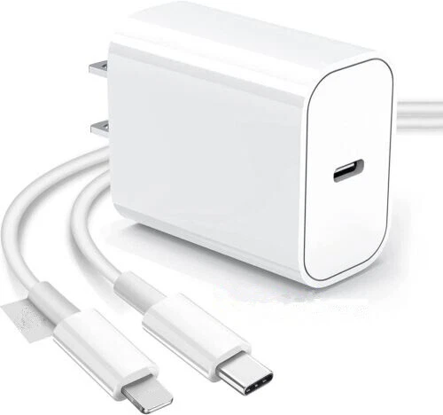 Cargador Para Iphone 14 13 12 11 Con Cable Carga Rapida 20W Pro