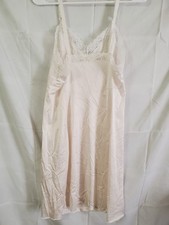 Sears Vintage The Doesnt Slip Dress Anti Cling Nylon Lingerie White Size 38 Avg.