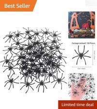 100 Realistic Mini Spider Toys for Halloween Decor  April Fools' Pranks