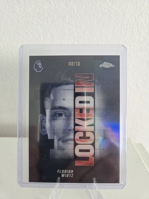 2026 Topps Chrome Premier League Liverpool Florian Wirtz 08/10 Locked In 