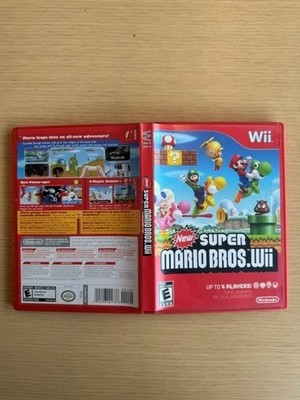 New Super Mario Bros. Wii (Nintendo Wii, 2009) W/ Manual / CIB / Nintendo