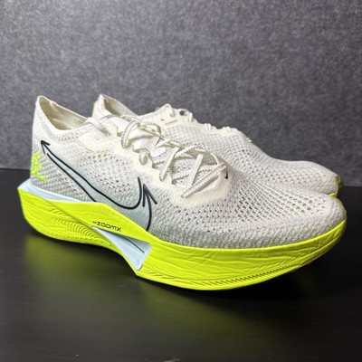 Nike Zoomx Vaporfly Next% 3 White Green Gr Eu 49.5 Herren Laufschuhe Weiß