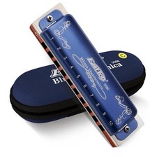 East top harmonica blues 10 holes C key 10 holes 20 tones brass cover T-008