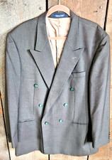 Men's Lorenzo Latini Brown Wool Blazer - Size 46T Sport Coat Lined Jacket