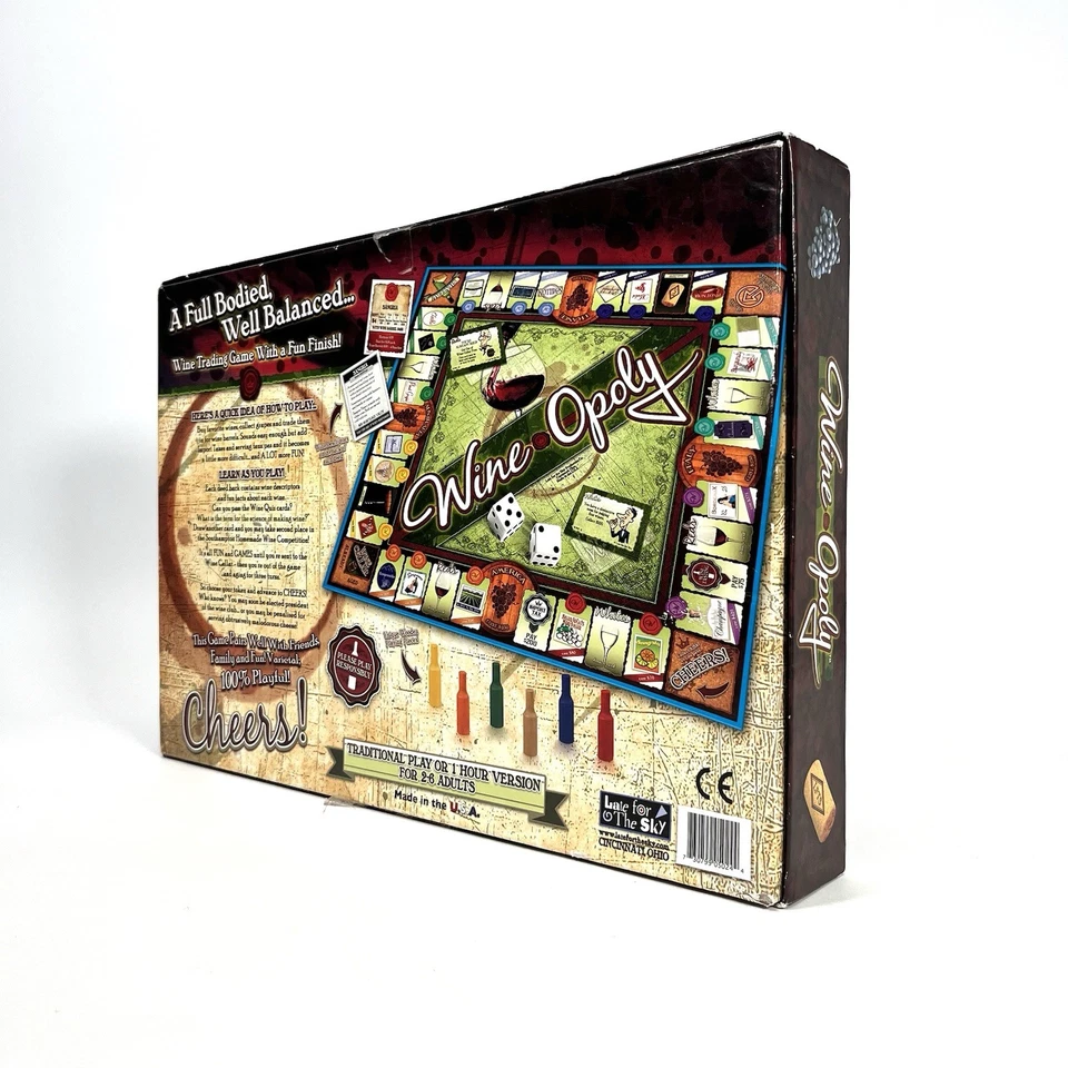 Wine-Opoly Monopoly Board Game - Image 3 of 4