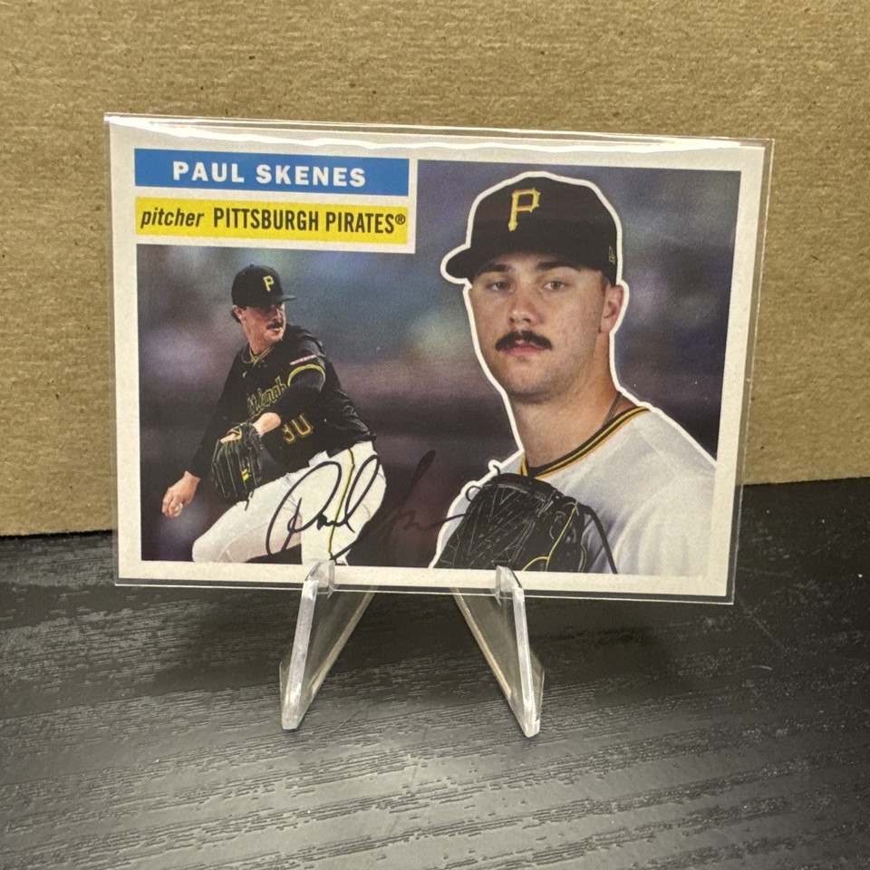2025 Topps Heritage Paul Skenes 25th Anniversary Holographic H25 5 2025-topps-heritage-paul-skenes-25th-anniversary-holographic-h25-5