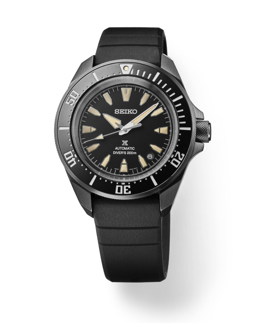 SEIKO Prospex Sea Samurai Automatic Black Dial Date Diver Silicone SRPL15 Watch