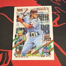 Topps 2021 Holiday Rookie Alec Bohm #HW212 Phillies MLB Santa Belt SP