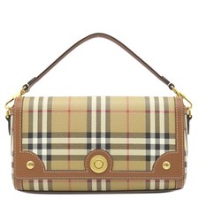 BURBERRY 2WAY bag Top Handle Notebook Bag 8066165 leather Briar Brown Gol