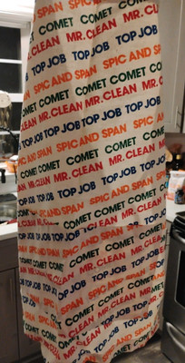 Vintage Apron-smok New Old Stock Advertising.''Comet''Spic &Span Mr Clean Top Job