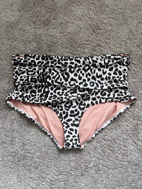 J.Crew Ruched High-Rise Full-Coverage Bikini Bottom