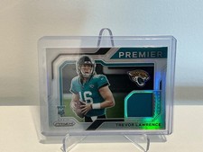 Trevor Lawrence - 2021 Prizm - Rookie Card (RC) - Premier - Patch - Jaguars. rookie card picture