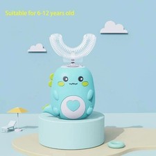 Children U-shaped Electric Toothbrush 360 Degrees Smart Cartoon Kids Silicone