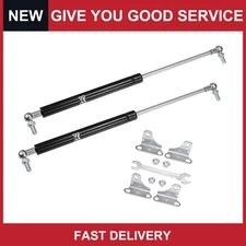 Universal 15" 67lb/298N Black Lift Supports Struts Shocks Gas Spring Pack of 2