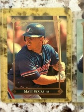 1992 LEAF MLB INSERT GOLD ROOKIE CARD MONTREAL EXPOS MATT STAIRS #BC-8. rookie card picture