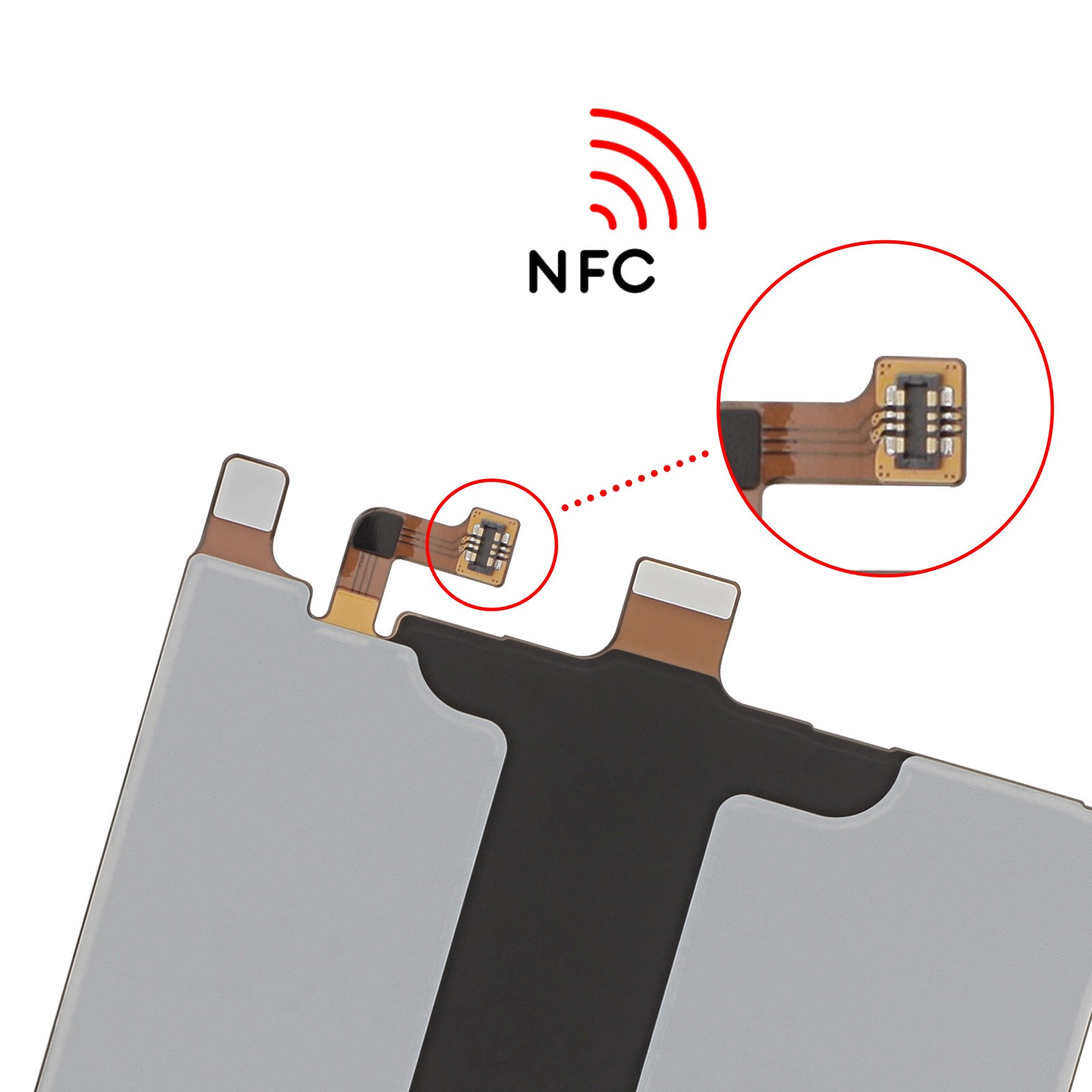 NFC Flex de pour Galaxy Z Flip7 nappe de remplacement originale - 4