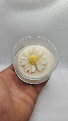Luxury Handmade Floral Candle   Premium Natural Wax   Artisan 3D Flower Design