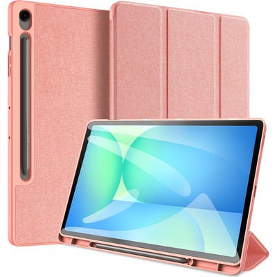Hülle mit Klappe für Galaxy Tab S10 FE Plus Dux Ducis Case Cover Etui Hülle Rosa