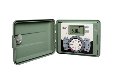 Orbit Easy-Set Logic 4-Station Indoor/Outdoor Water Sprinkler Controller, Green