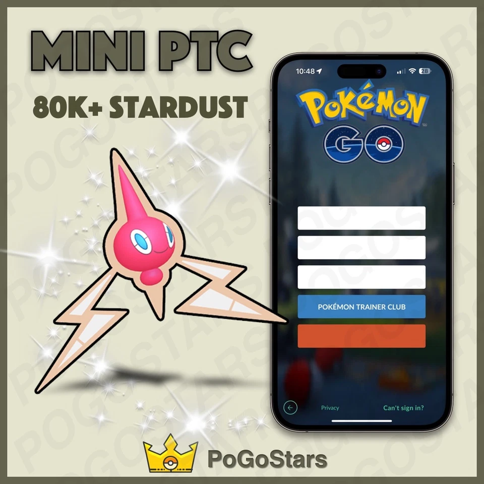 Pokémon PTC Go - Shiny Rotom - 80K Sternenstaub✨Beschreibung lesen✨