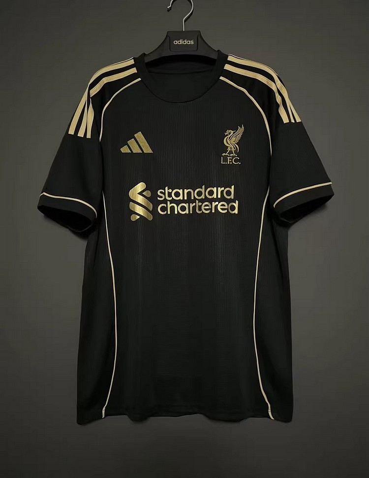 Football Shirts Limited Edition Black Liverpool Shirt 25-26 Liverpool
