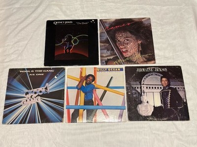 5 LP Vinyl Record Lot Soul Funk R&B 1980s Vintage Cameo De-Lite Quincy Records