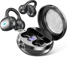 Open Ear Headphones, Bluetooth 5.4 Clip on Headphones, 40H Playtime Wireless Ste