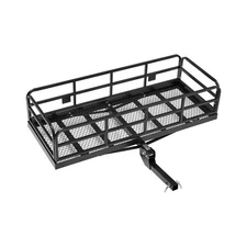 500lb Folding Cargo Carrier 2" Receiver Heavy-Duty Steel Expandable Design