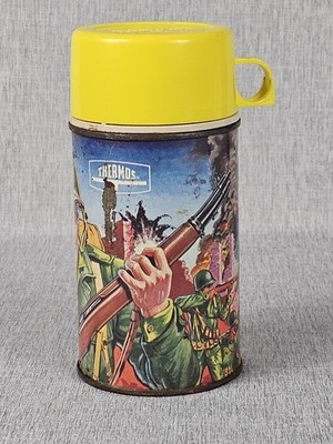 G.I.ジョー　THERMOS ヴィンテージ　水筒 GI JOE Battle Kit Lunch Box Thermos 1965 KING SEELEY Army Vintage