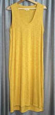 Madewell Tank Midi gold yellow Dress Size Large