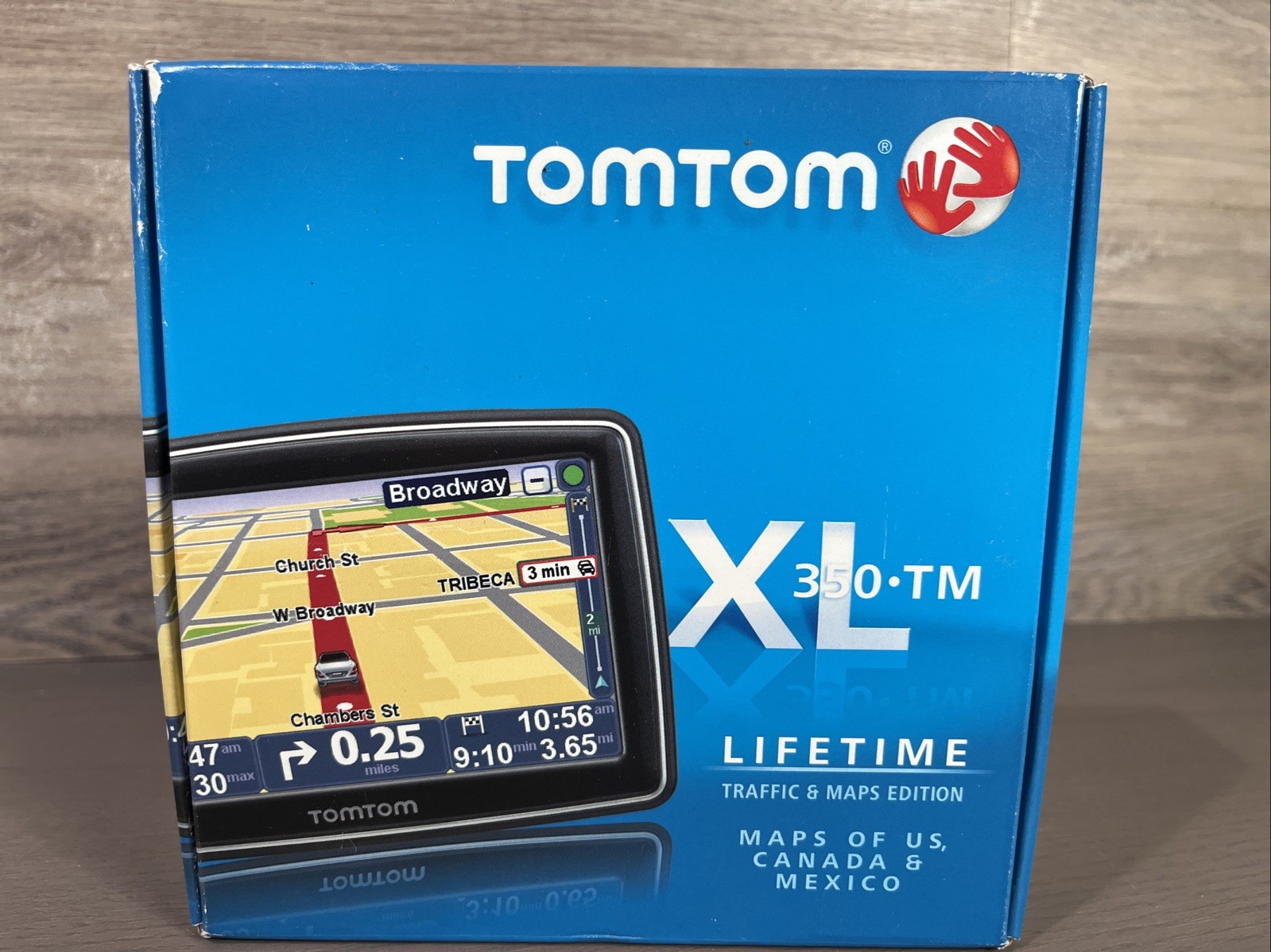 New Sealed TomTom XL 350 TM CAR GPS 4.3" Lifetime Maps Editi
