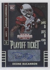 2014 Contenders Playoff Ticket /199 Deone Bucannon (Sec Row Seat) #124 Auto 0b2
