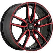 1 Konig 19x8.5 5x4.50 40 55br Myth Gloss Black With Red Tinted Clear-coat Wheel