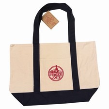 Trader Joe  s Canvas Tote Shopping Bag - LARGE CLASSIC NAVY BLUE - NEW with TAGS