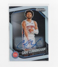 2024-2025 Panini Prizm Black Silver Cade Cunningham #8 Auto