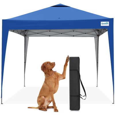 Carpa Azul 10x10 Ft Toldo Lona Para Playa Patio Exterior Portatil Fácil De Armar