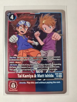 Digimon Tai Kamiya & Matt Ishida · EX9-066   Versus Monsters · Rare · EN · NM 
