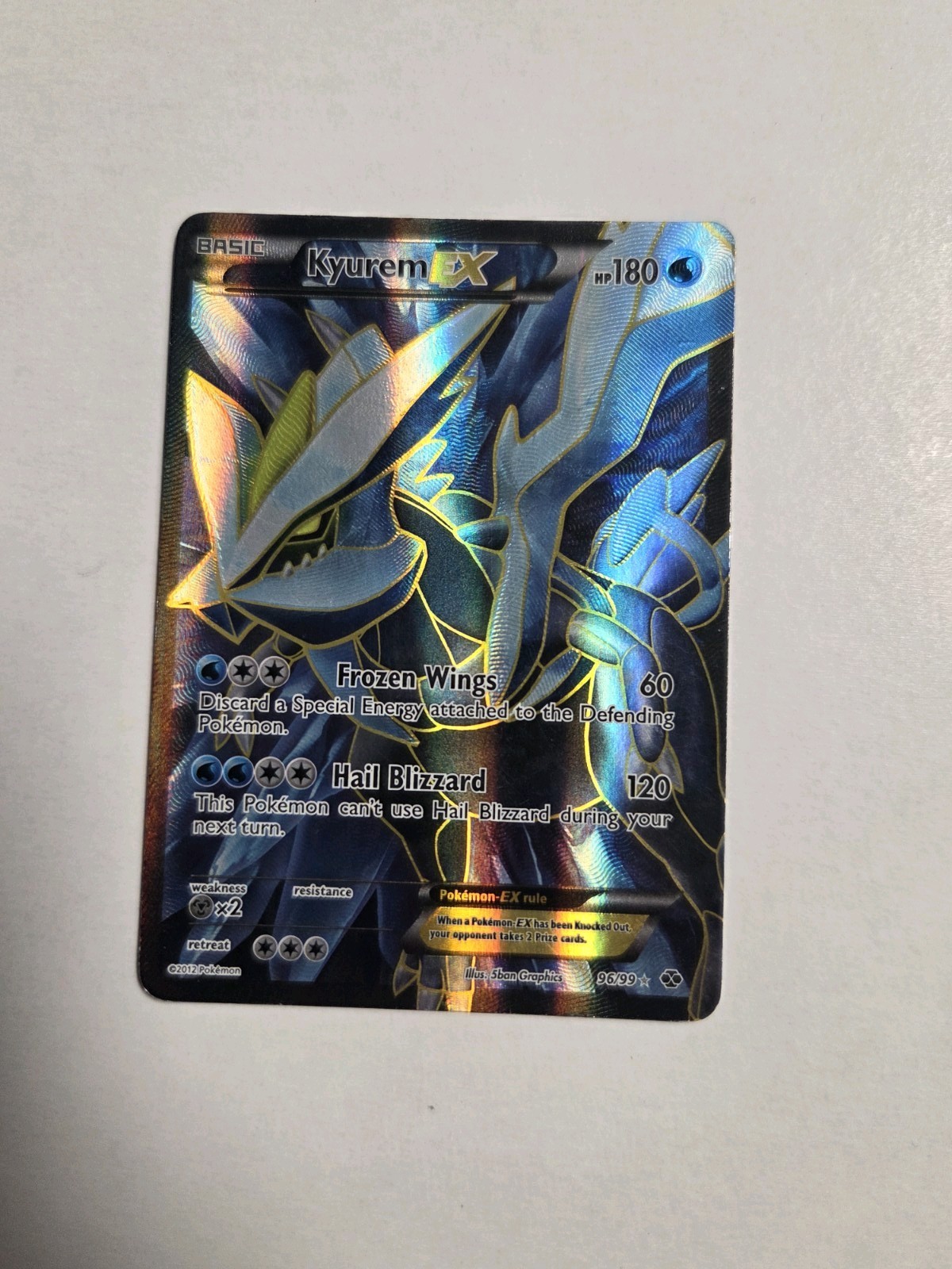 Kyurem EX 96/99 Next Destinies Holo Full Art Ultra Rare Pokémon TCG Card LP