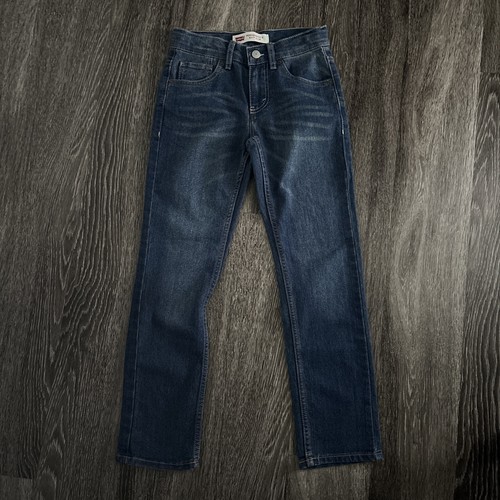 Levi Jeans 511 Boys Size 10 Slim Denim Medium Blue Adjustable Waist NEW