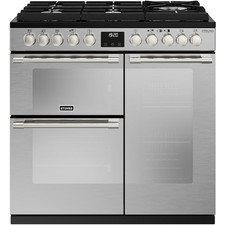 Stove Sterling DX 90DF GTG DUAL FUEL RANGE COOKER STAINLESS STEEL
